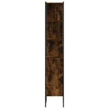 Mobile da Bagno Rovere Fumo 33x33x185,5 cm in Legno Multistrato