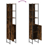 Mobile da Bagno Rovere Fumo 33x33x185,5 cm in Legno Multistrato