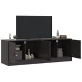 Mobili TV 2 pz Neri 67x39x44 cm in Acciaio