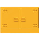 Mobili TV 2 pz Giallo Senape 67x39x44 cm in Acciaio