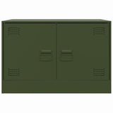 Mobile TV Verde Oliva 67x39x44 cm in Acciaio