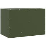 Mobili TV 2 pz Verde Oliva 67x39x44 cm in Acciaio