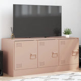 Mobile Porta TV Rosa 99x39x44 cm in Acciaio