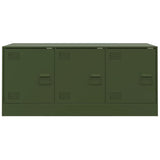 Mobile TV Verde Oliva 99x39x44 cm in Acciaio