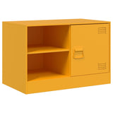 Mobili TV 2 pz Giallo Senape 67x39x44 cm in Acciaio