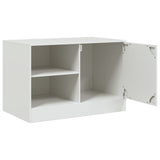 Mobile Porta TV Bianco 67x39x44 cm in Acciaio