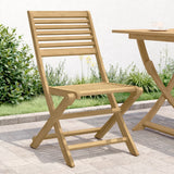 Sedie Giardino Pieghevoli 2 pz 48,5x61,5x87 cm Massello Acacia