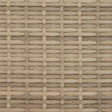 Lettino Prendisole con Cuscini Beige in Polyrattan