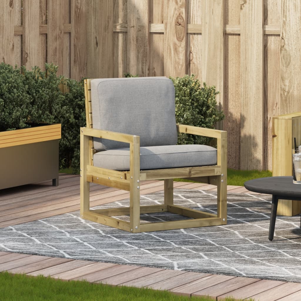 Sedia da Giardino 57,5x63x76 cm in Legno Impregnato di Pino