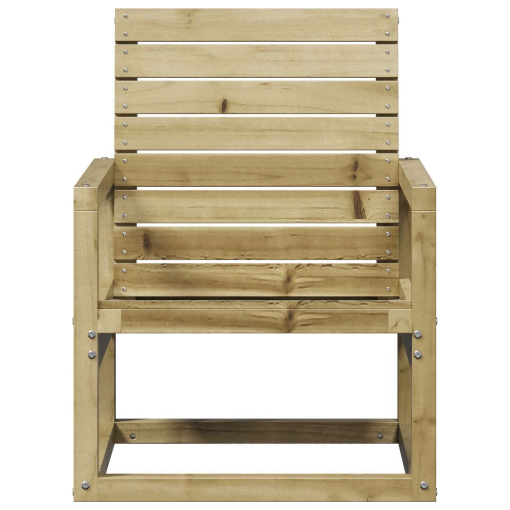 Sedia da Giardino 57,5x63x76 cm in Legno Impregnato di Pino