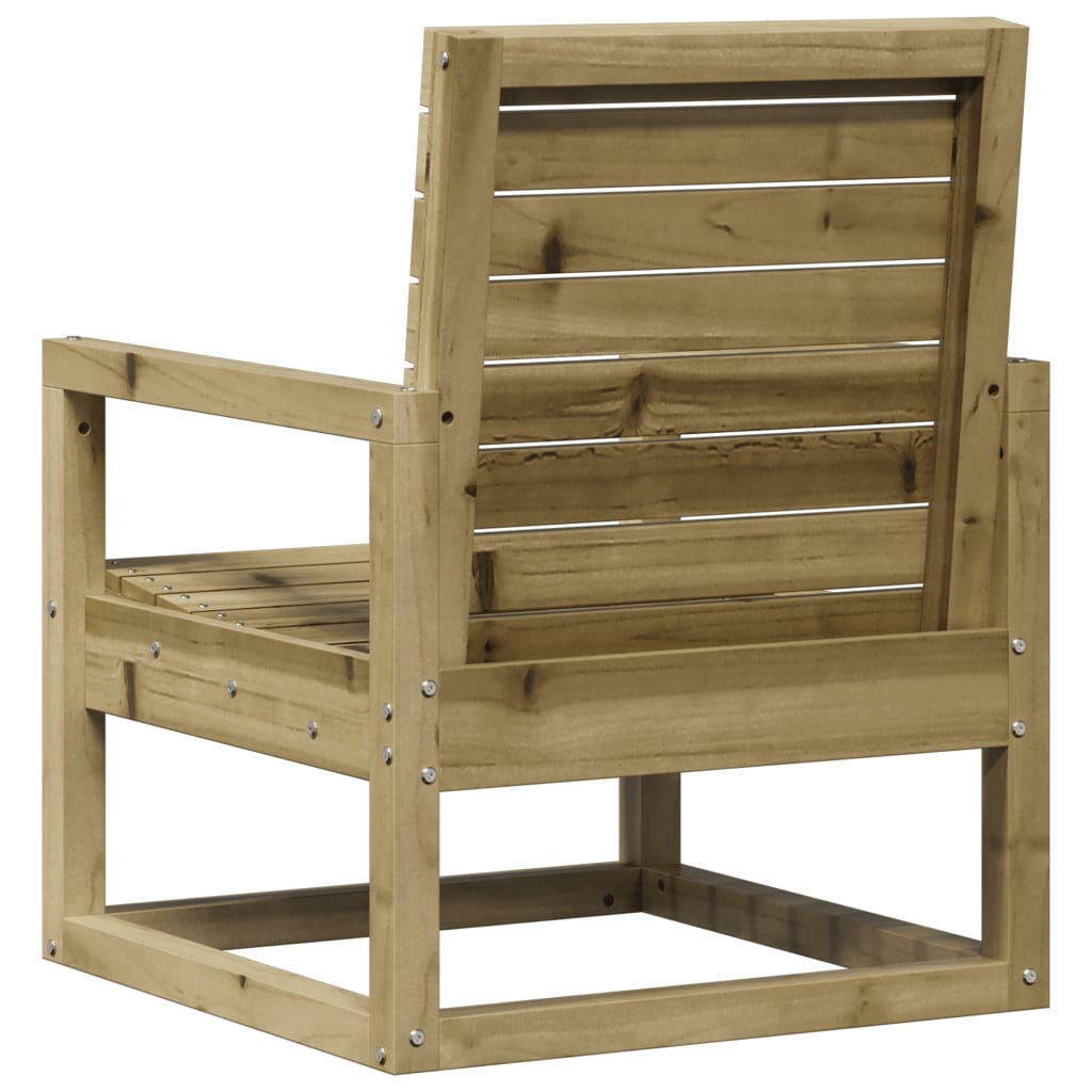 Sedia da Giardino 57,5x63x76 cm in Legno Impregnato di Pino