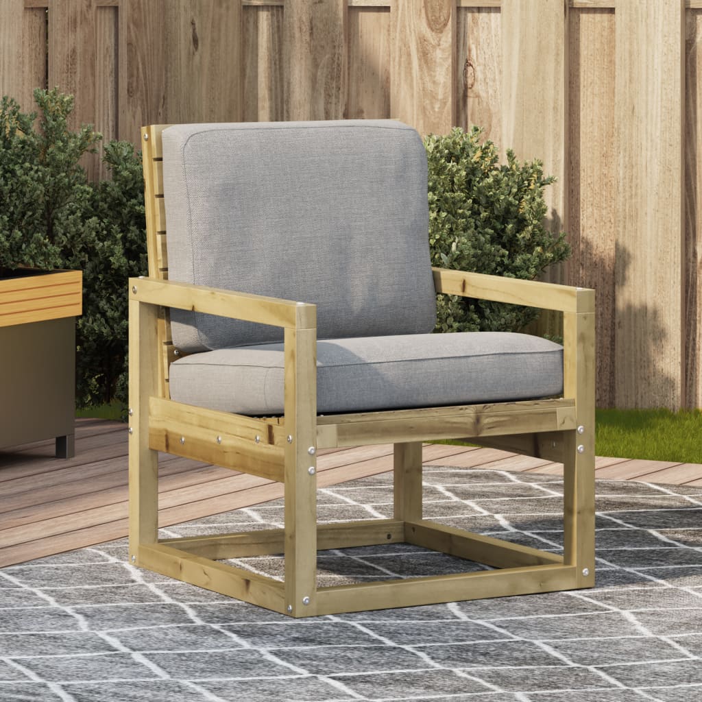 Sedia da Giardino 57,5x63x76 cm in Legno Impregnato di Pino