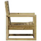 Set Salotto da Giardino 3 pz in Legno Impregnato di Pino