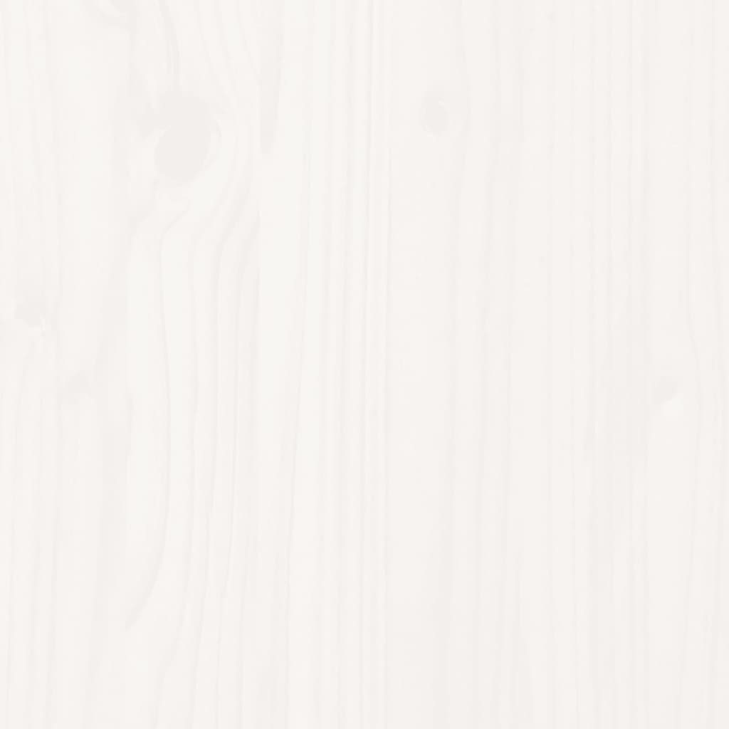 Tavolo da Picnic Bianco 110x134x75 cm in Legno Massello di Pino