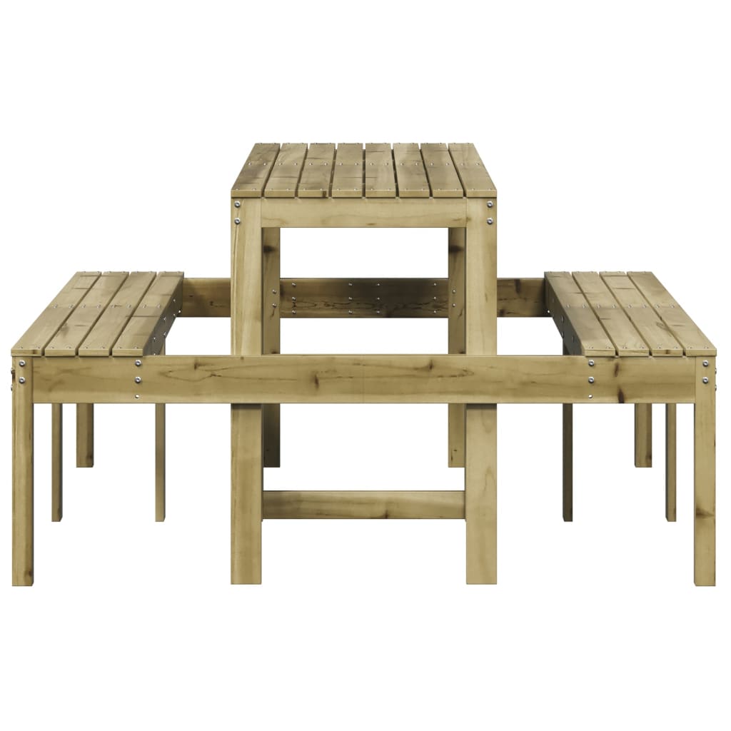 Tavolo da Picnic 160x134x75 cm in Legno Impregnato di Pino