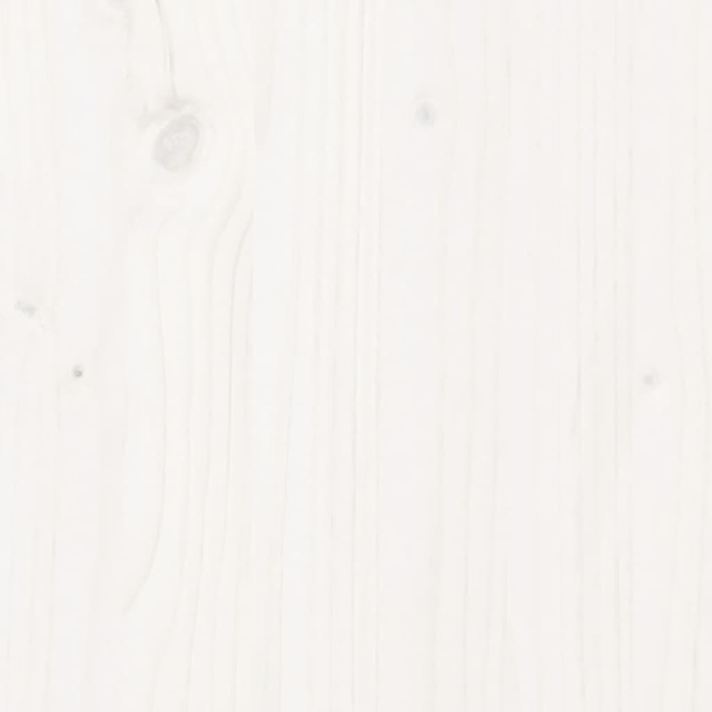 Tavolo da Picnic Bianco 105x134x75 cm in Legno Massello di Pino