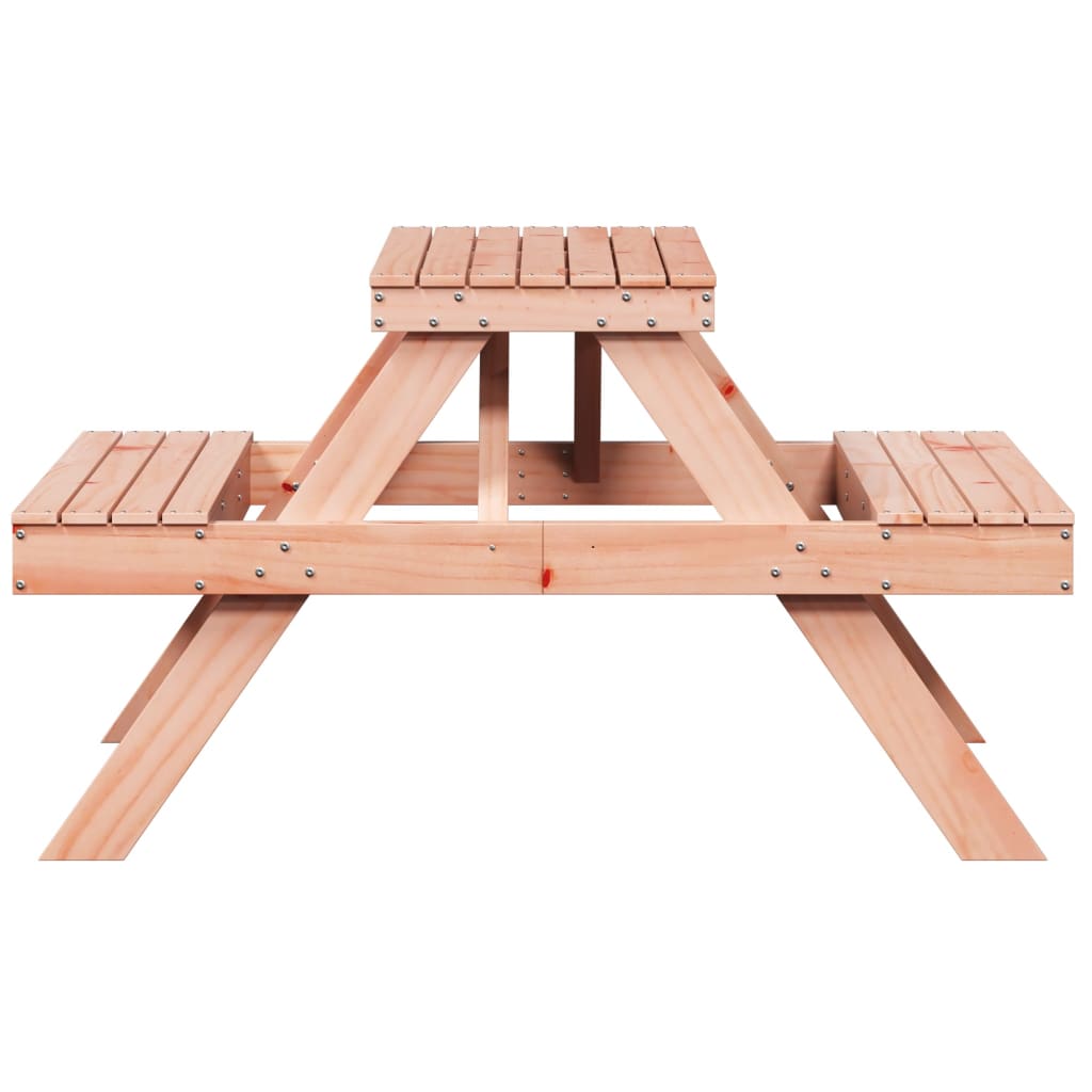 Tavolo da Picnic 105x134x75 cm in Legno Massello di Douglas