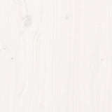 Lettino Prendisole Bianco 205x110x31,5cm Legno Massello di Pino