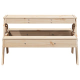 Tavolo da Picnic per Bambini 88x97x52 cm Legno Massello di Pino