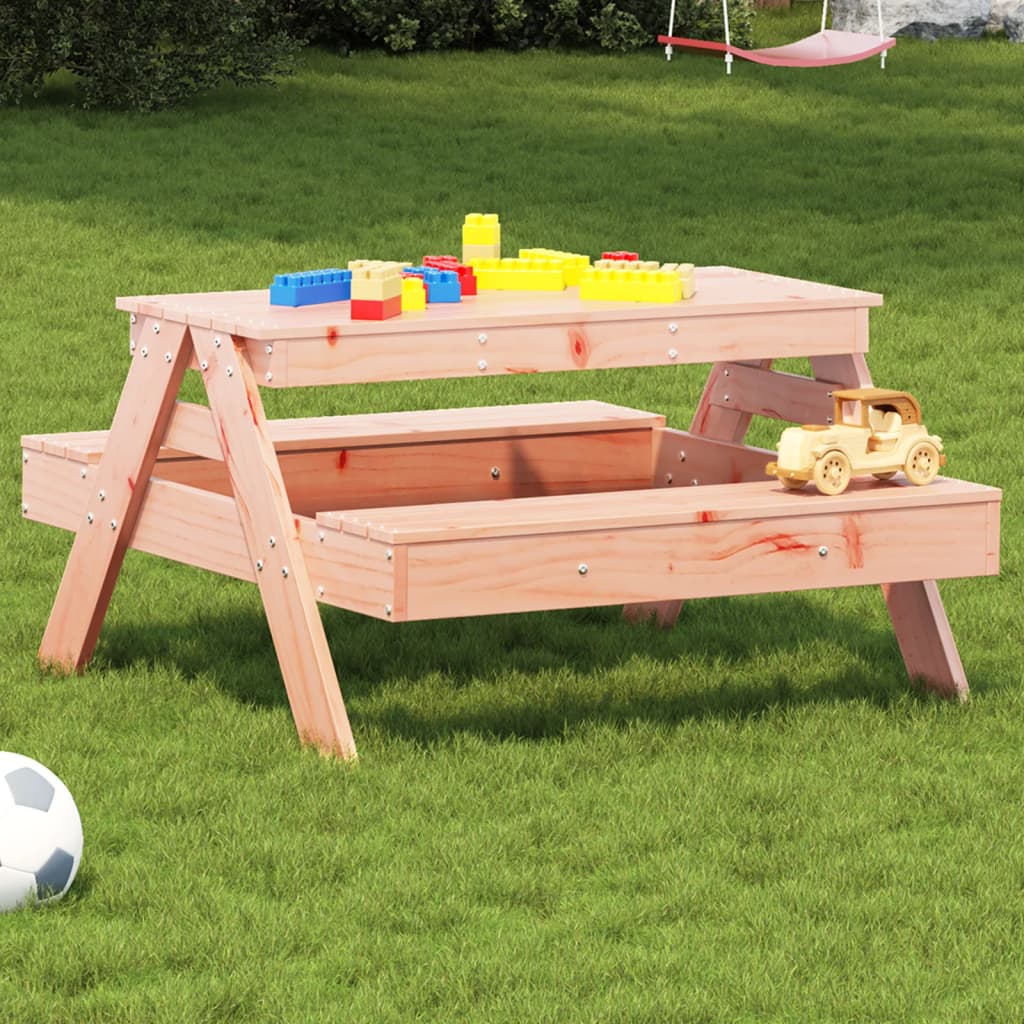 Tavolo da Picnic per Bambini 88x97x52 cm Legno Massello Douglas