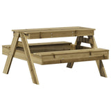 Tavolo da Picnic per Bambini 88x97x52 cm Legno Impregnato Pino