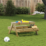 Tavolo da Picnic per Bambini 88x97x52 cm Legno Impregnato Pino