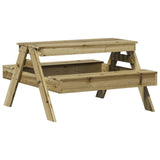 Tavolo da Picnic per Bambini 88x97x52 cm Legno Impregnato Pino