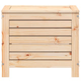 Poggiapiedi da Giardino 62x31,5x52 cm Legno Massello di Pino