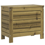 Poggiapiedi da Giardino 62x31,5x52 cm Legno Impregnato di Pino