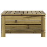 Poggiapiedi da Giardino 62x63,5x32 cm Legno Impregnato di Pino