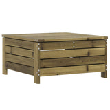 Poggiapiedi da Giardino 62x63,5x32 cm Legno Impregnato di Pino