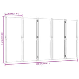 Divisorio a 5 Pannelli Tortora 350x180 cm