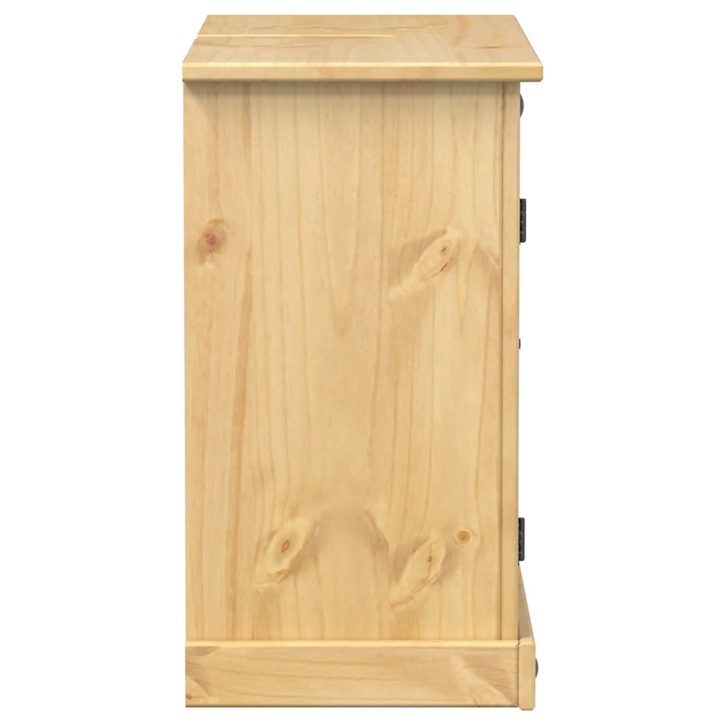 Mobile Lavabo da Bagno Corona 73x33x60cm Legno Massello di Pino