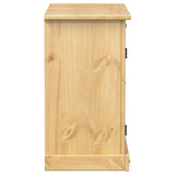 Mobile Lavabo da Bagno Corona 73x33x60cm Legno Massello di Pino