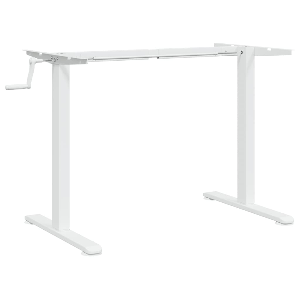 Telaio Scrivania in Piedi Bianco (94-135)x60x(70-114)cm Acciaio