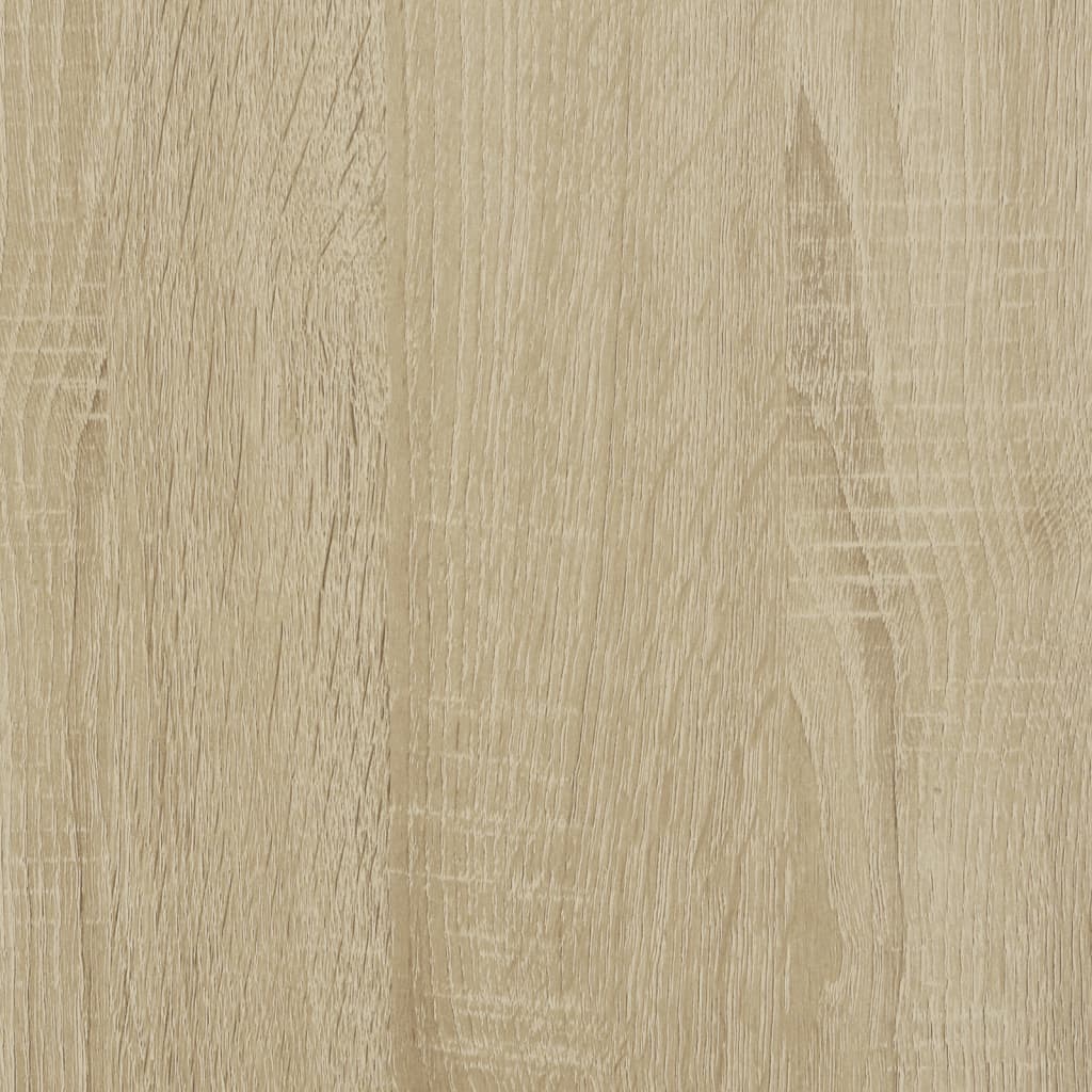 Tavolino Rovere Sonoma 100x50x45 cm Legno Multistrato e Metallo