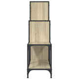 Libreria Rovere Sonoma 92x30x102 cm Legno Multistrato e Metallo