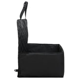 Seggiolino Auto per Cani Nero 45x45x25/55 cm