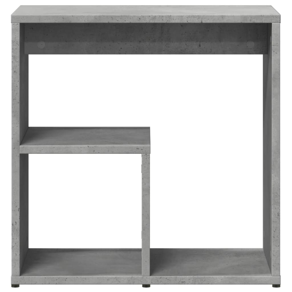 Tavolino Grigio Cemento 50x30x50 cm in Legno Multistrato