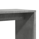 Tavolino Grigio Cemento 50x30x50 cm in Legno Multistrato