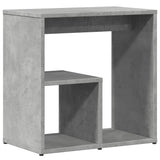 Tavolini 2pz Grigio Cemento 50x30x50 cm in Legno Multistrato