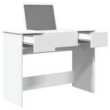 Toeletta con Specchio Bianco 100x45x76 cm