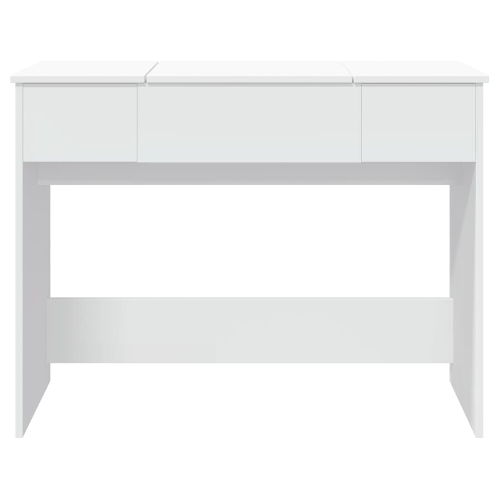 Toeletta con Specchio Bianco 100x45x76 cm