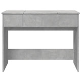 Toeletta con Specchio Grigio Cemento 100x45x76 cm