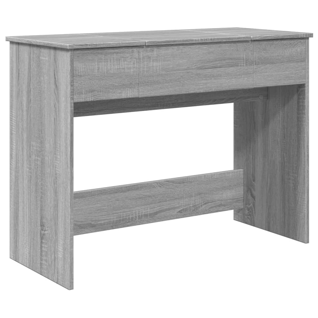 Toeletta con Specchio Grigio Sonoma 100x45x76 cm