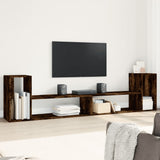 Mobili TV 2 pz Rovere Fumo 100x30x50 cm in Legno Multistrato