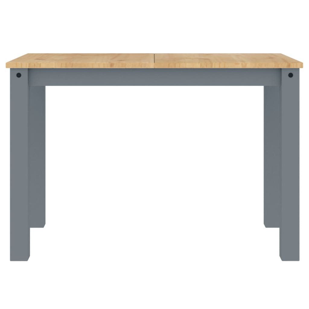 Tavolo da Pranzo Panama Grigio 117x60x75 cm Legno Massello Pino