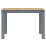 Tavolo da Pranzo Panama Grigio 117x60x75 cm Legno Massello Pino