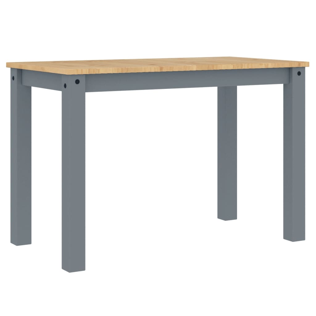 Tavolo da Pranzo Panama Grigio 117x60x75 cm Legno Massello Pino