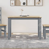 Tavolo da Pranzo Panama Grigio 117x60x75 cm Legno Massello Pino